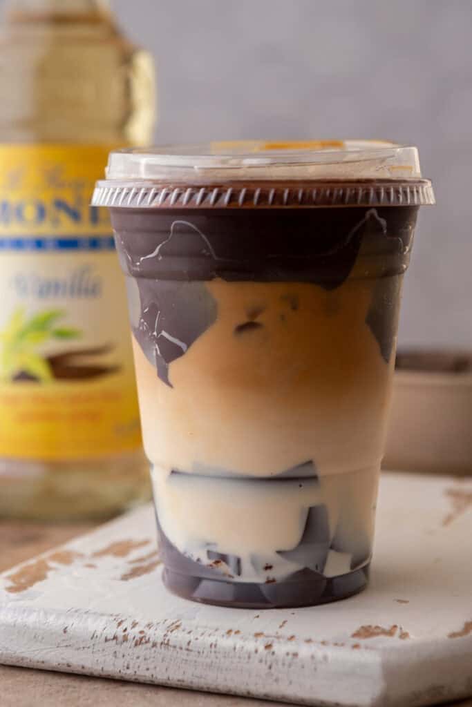 Viral iced cracking latte recipe