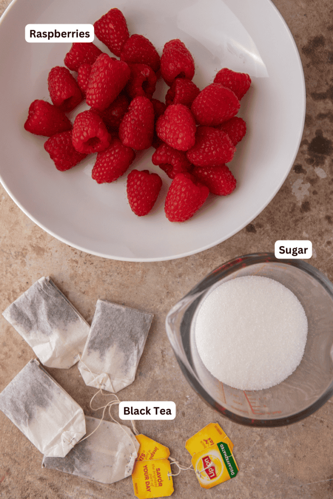 Raspberry Iced Tea recipe ingredients