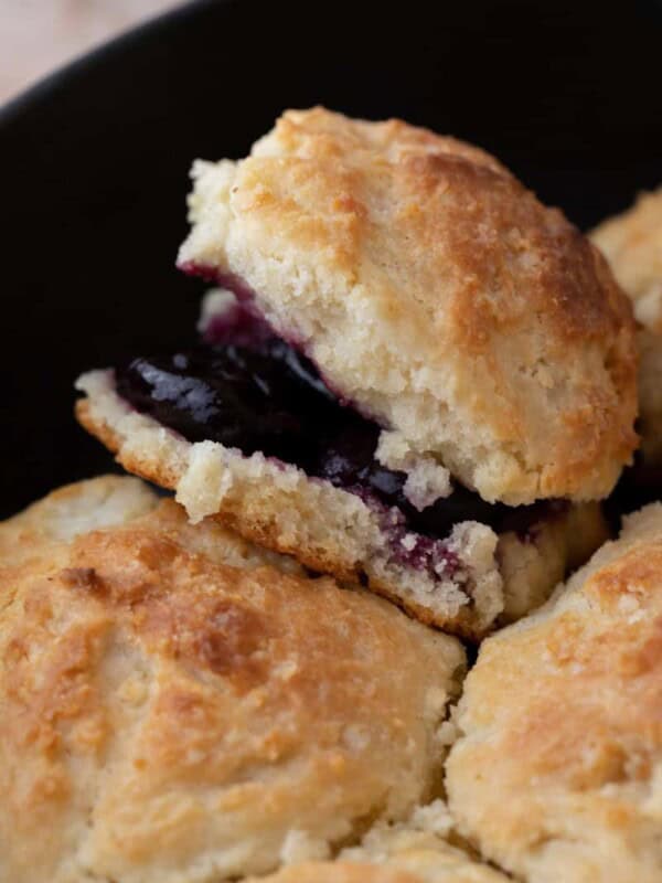 sourdough drop biscuits recipe with jam