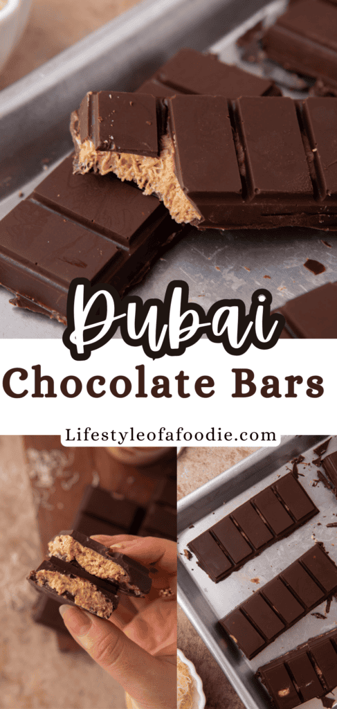 dubai pistachio chocolate bar recipe pinterest pin