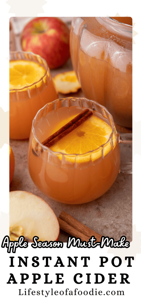 instant pot apple cider recipe pinterest pin