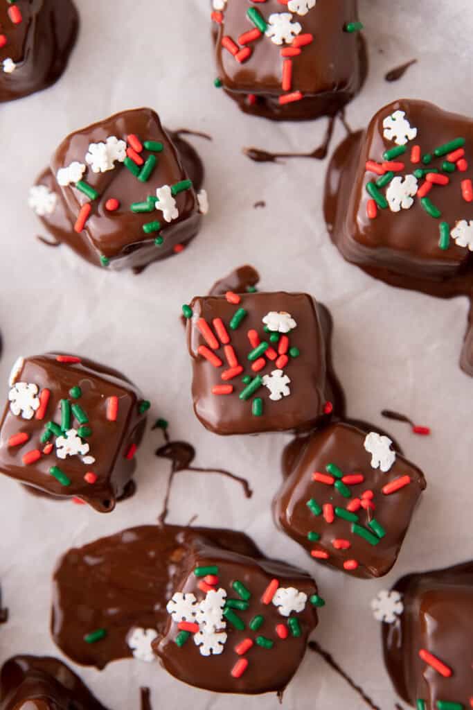 cool whip candy recipe squares with christmas decorations