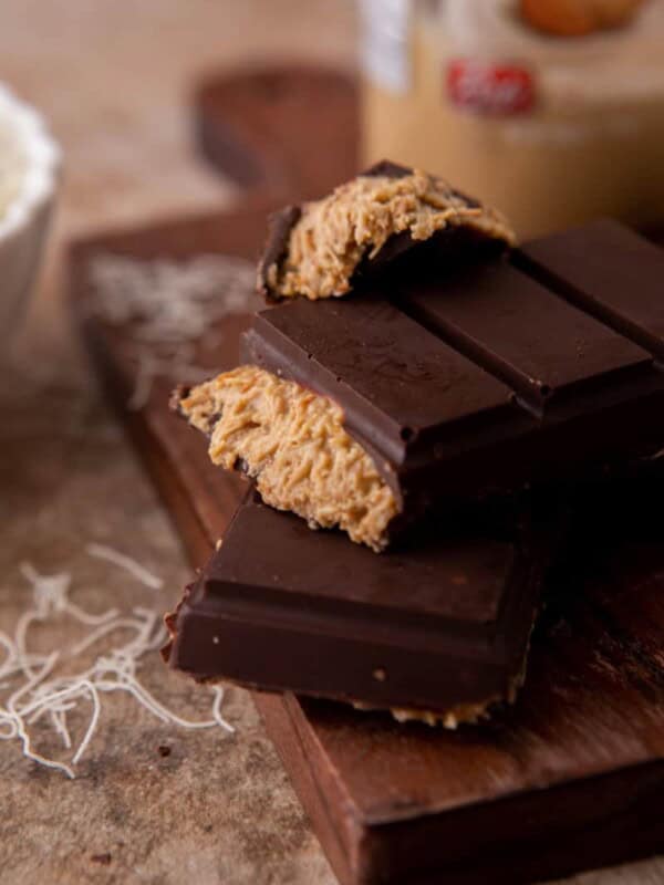dubai pistachio chocolate bar recipe stacked on top of each other