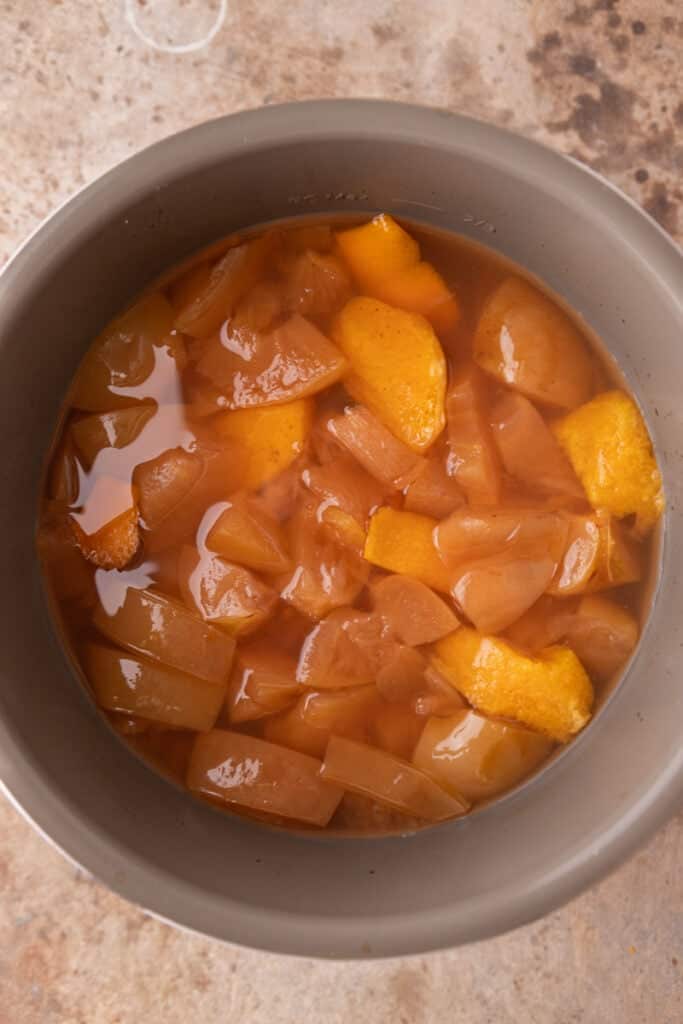 fruit in a pot with water