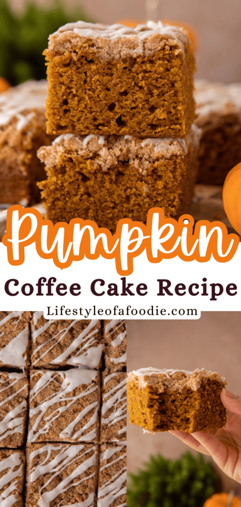 pumpkin coffee cake recipe pinterest pin