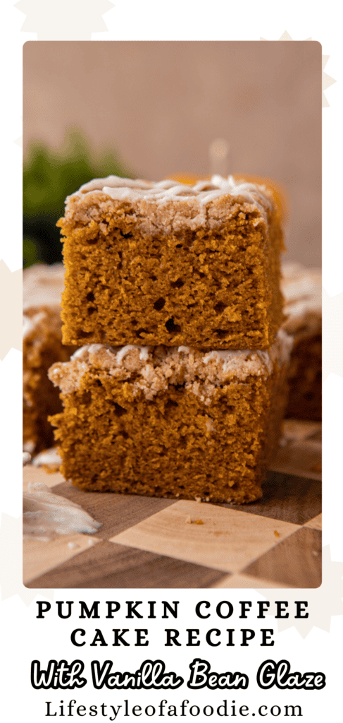 pumpkin coffee cake recipe pinterest pin