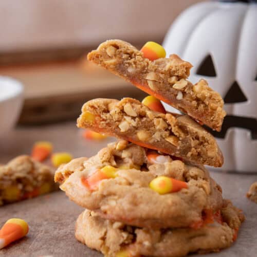 candy corn cookies recipe side shot