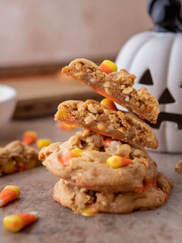 candy corn cookies recipe side shot