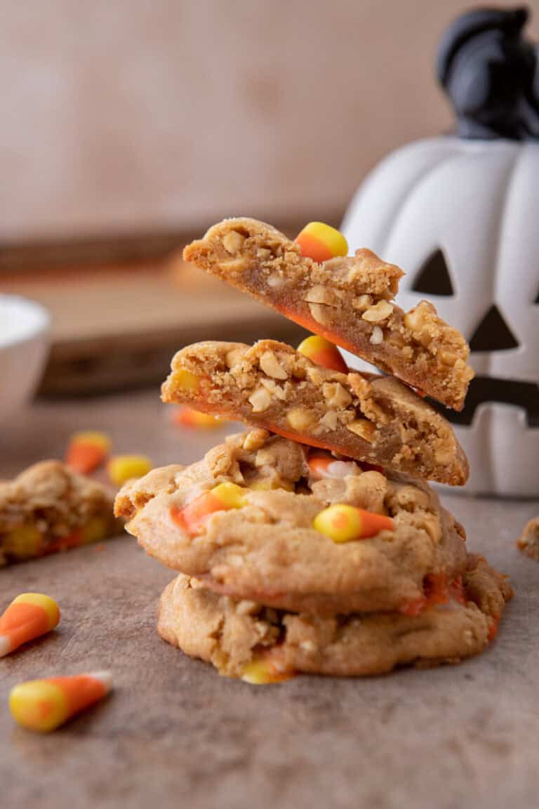 candy corn cookies recipe side shot