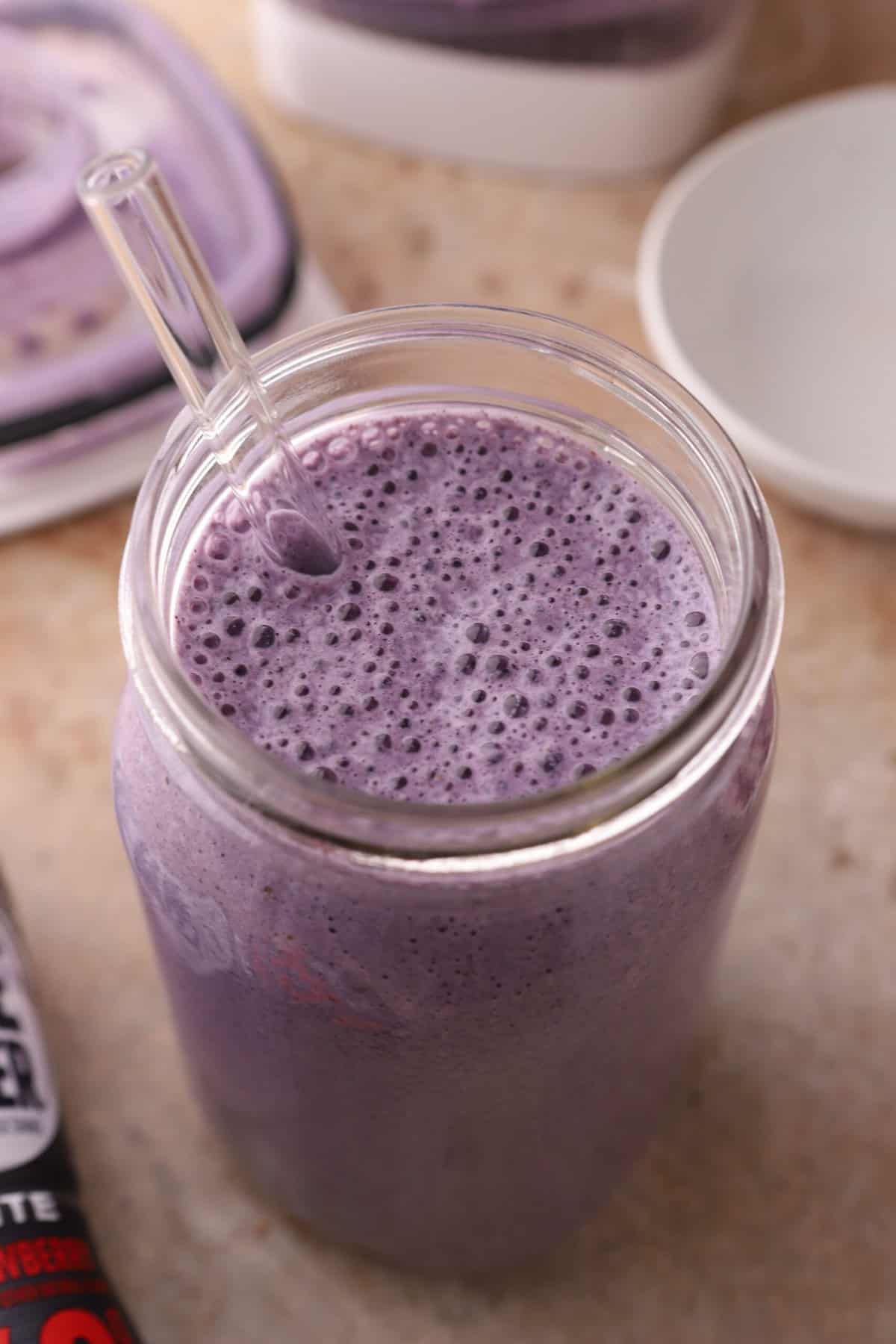 The Best Blueberry Protein Shake Recipe - Lifestyle of a Foodie