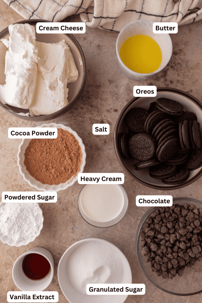 no bake chocolate cheesecake recipe ingredients