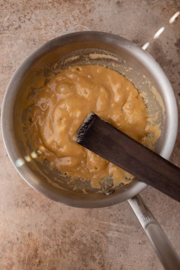 mixed ingredients in a pot