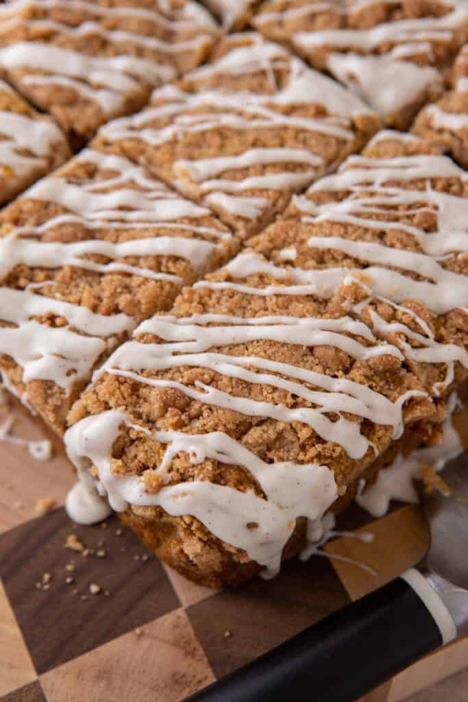 fully finished pumpkin coffee cake recipe