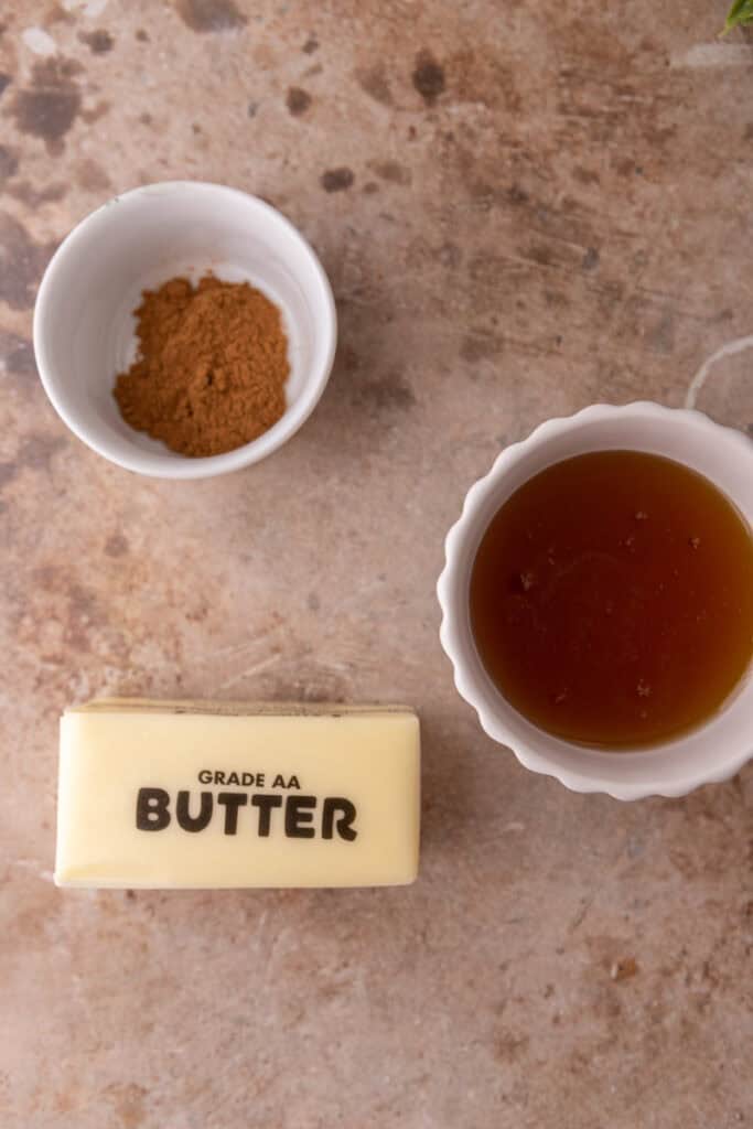 Ingredients for honey butter