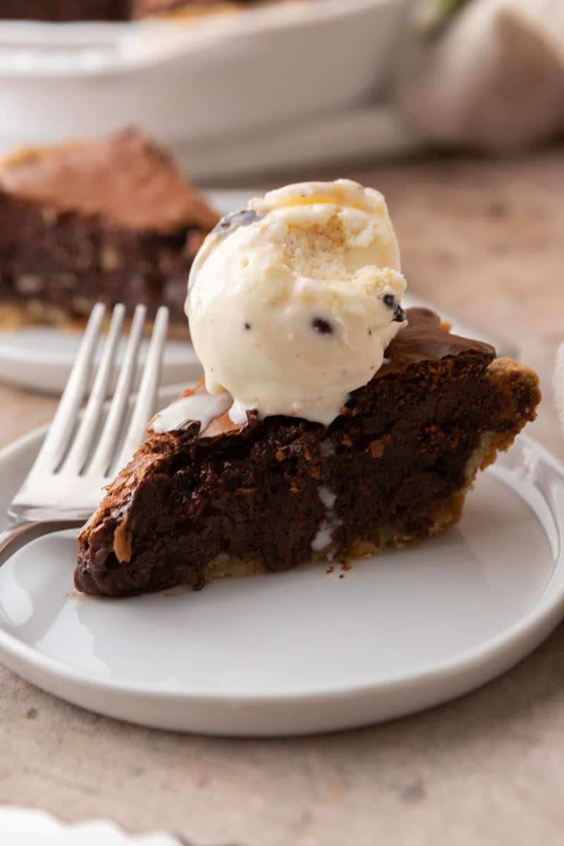 The Best Brownie Pie Recipe - Lifestyle of a Foodie
