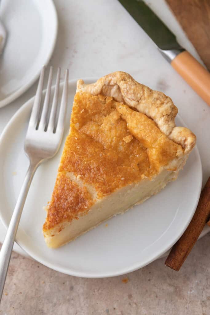 egg pie recipe single slice