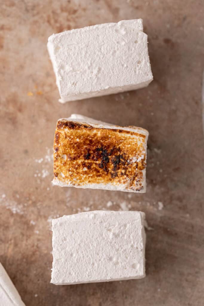 homemade marshmallows overhead shot