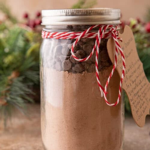 Brownie Mix in a Jar side shot