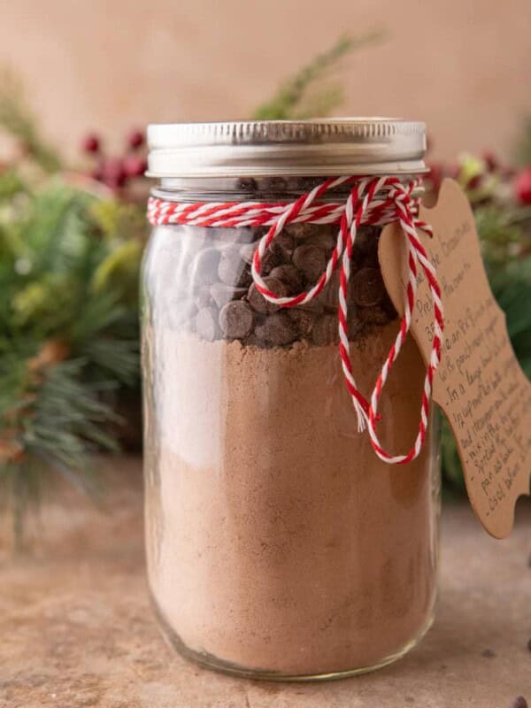 Brownie Mix in a Jar side shot