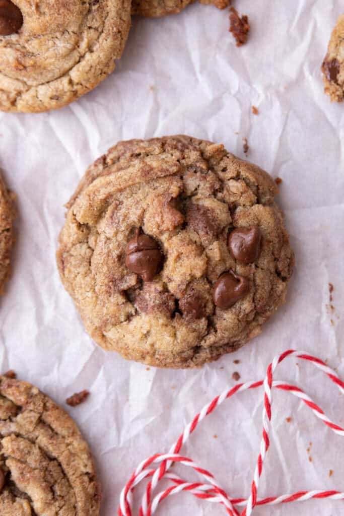 a cookie made from the Chocolate Chip Cookie Mix in a Jar