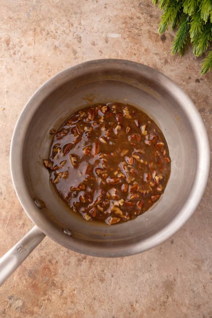 mixed ingredients in a pot