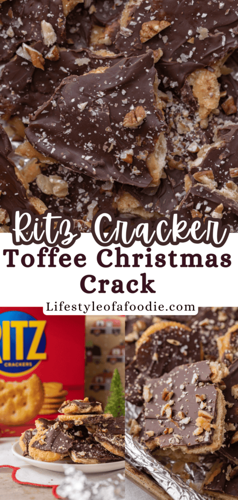 Ritz Cracker Toffee Christmas Crack pinterest pin