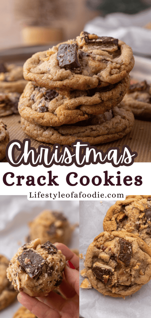 christmas crack cookies recipe pinterest pin