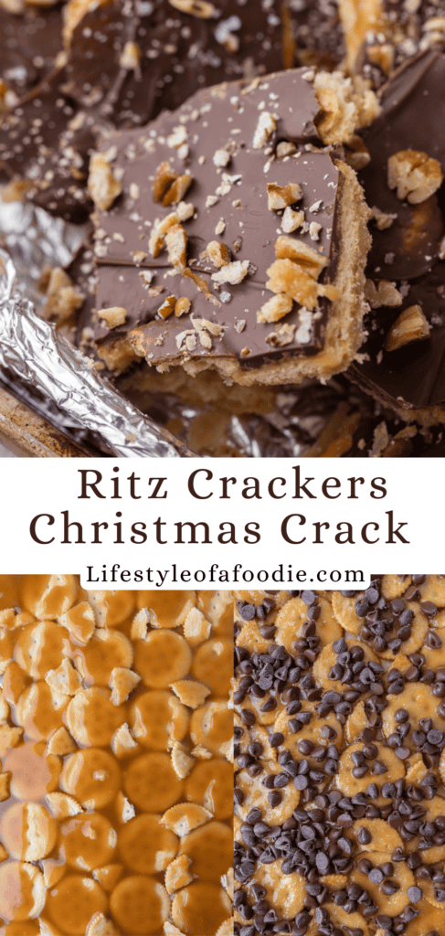 Ritz Cracker Toffee Christmas Crack pinterest pin