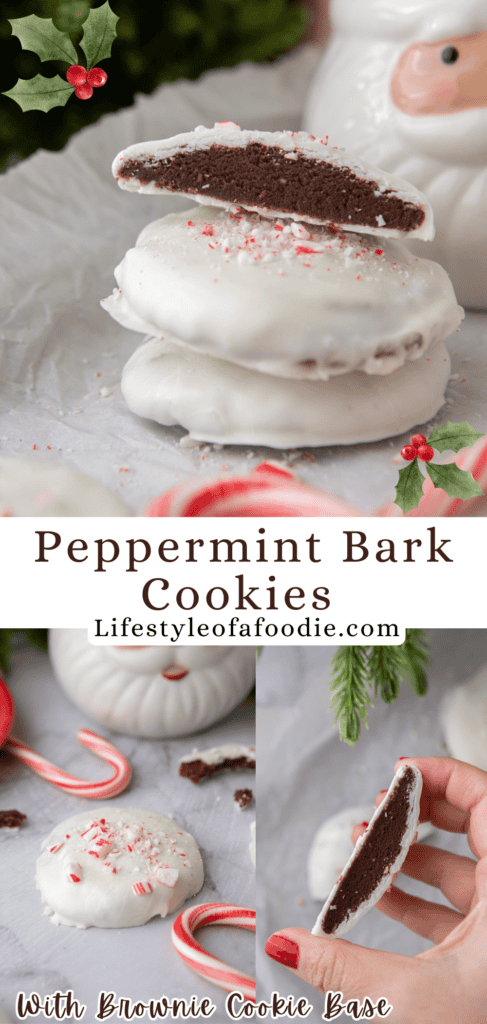 peppermint bark cookies recipe pinterest pin