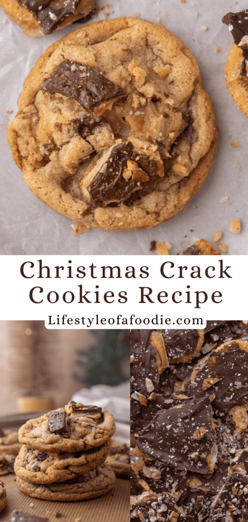 christmas crack cookies recipe pinterest pin