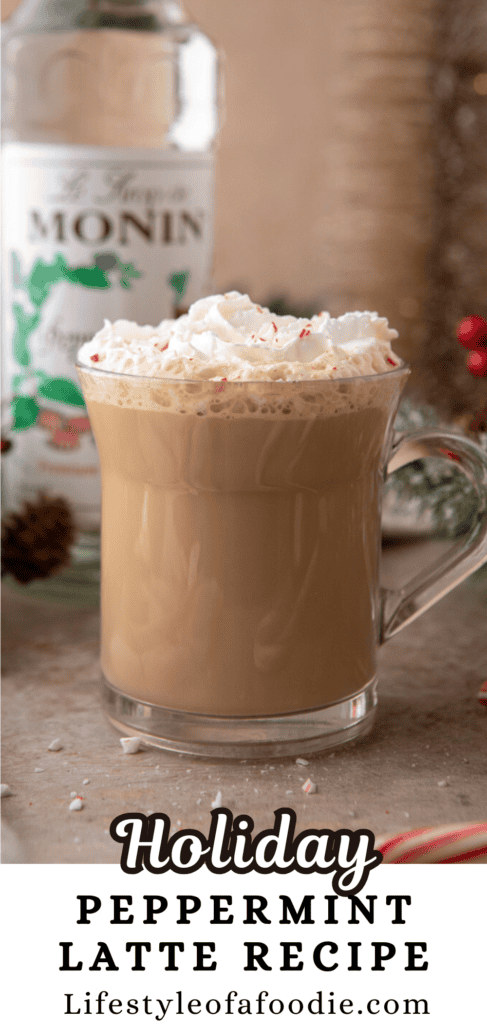 peppermint latte recipe pinterest pin