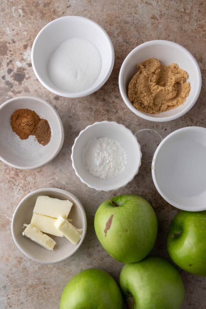 ingredients for how to make apple filling recipe