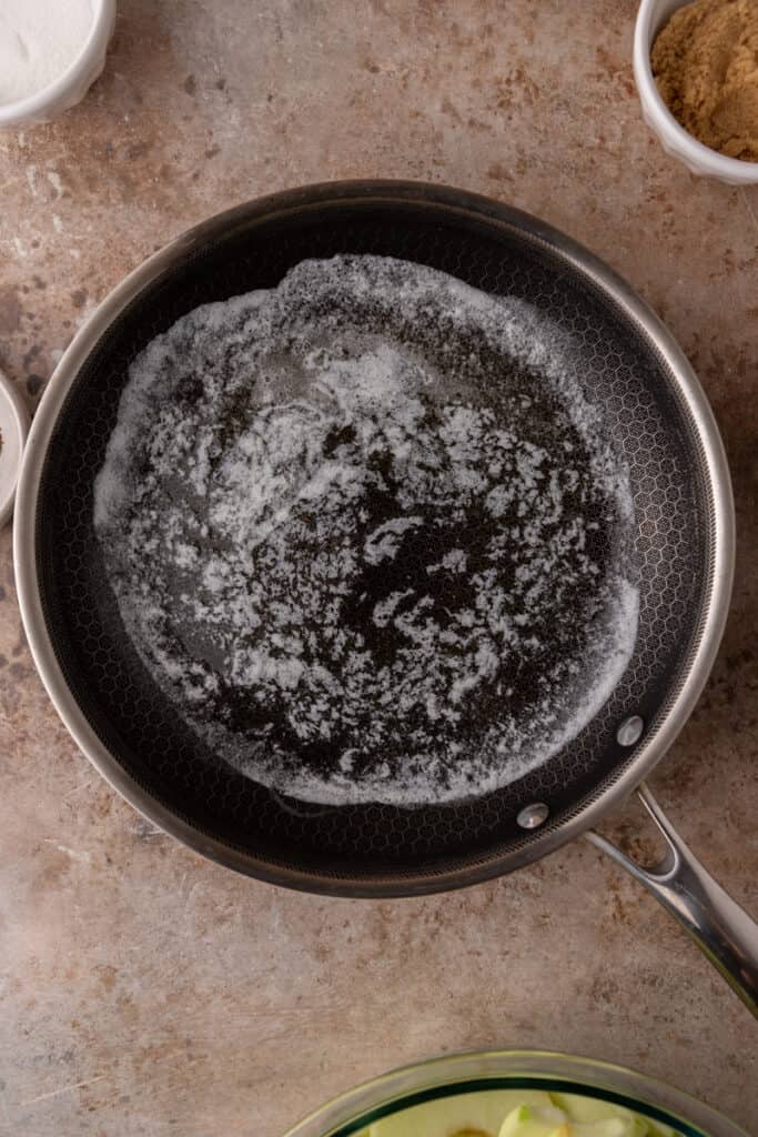 butter melting in a pot