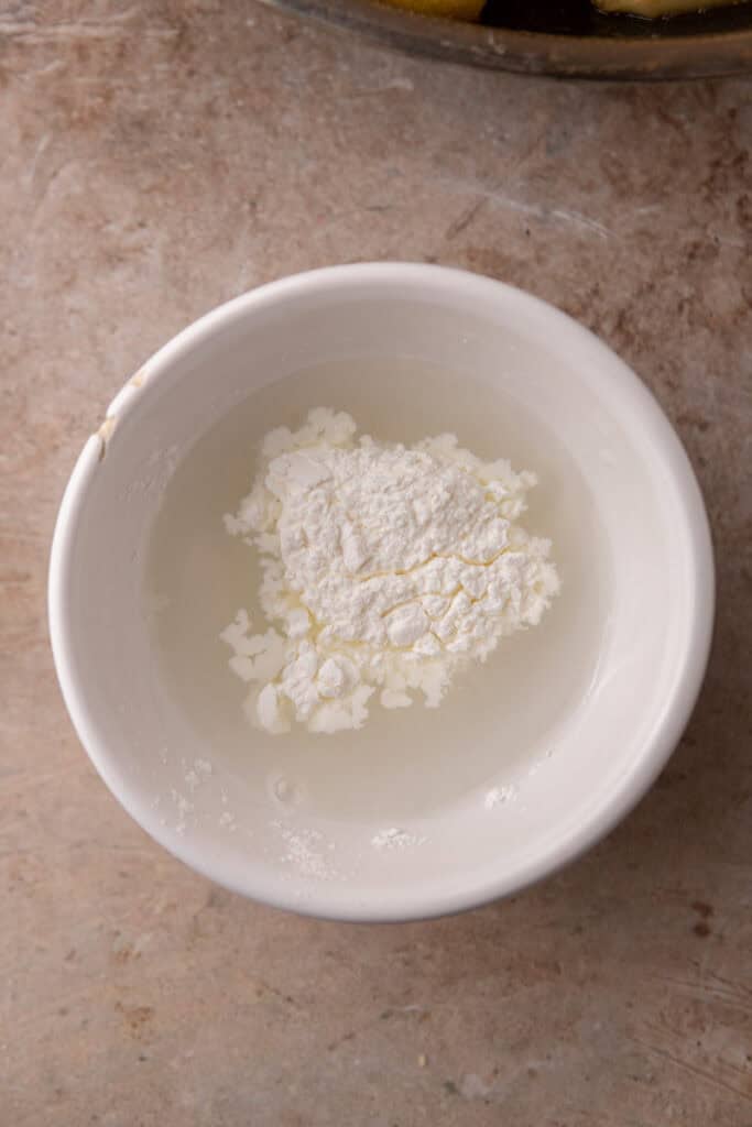 cornstarch slurry in a bowl