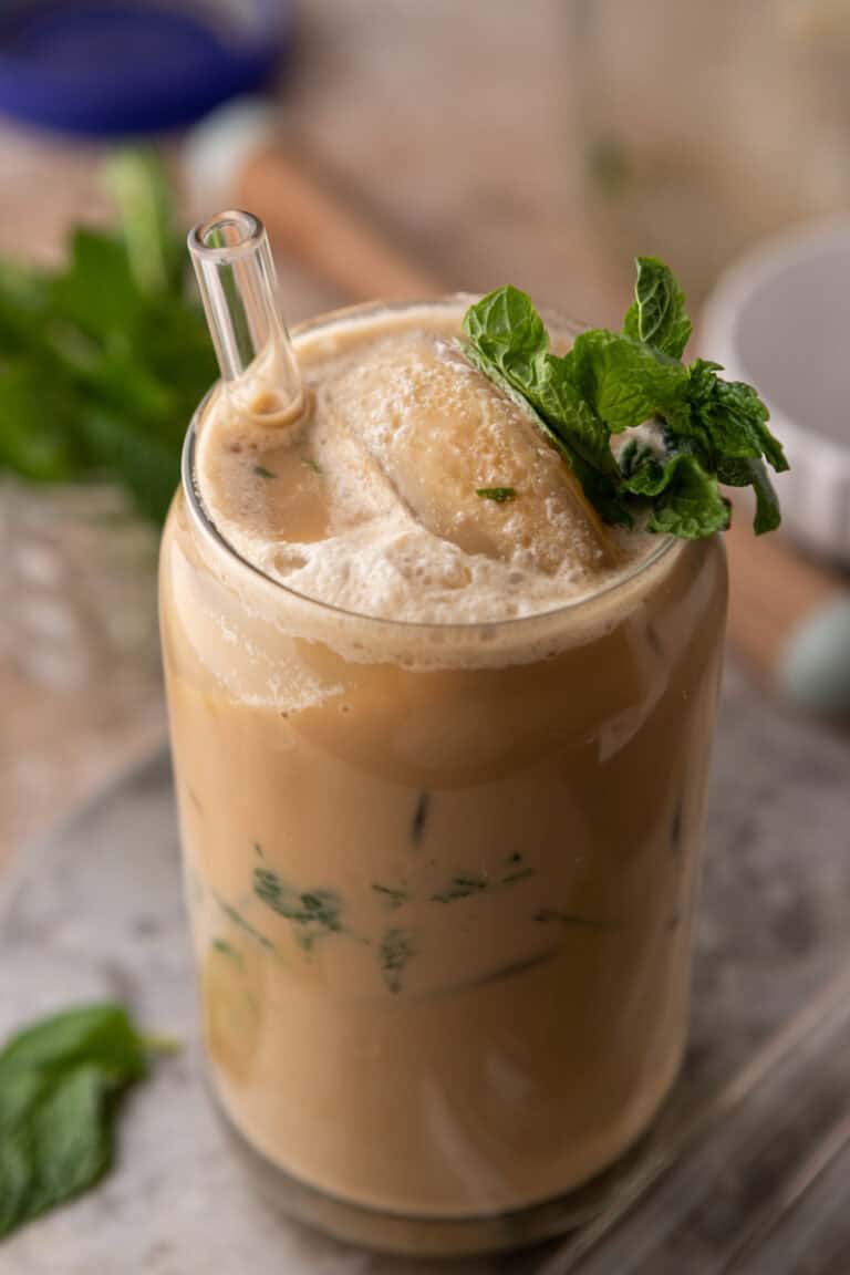 Philz Mint Mojito Iced Coffee close up