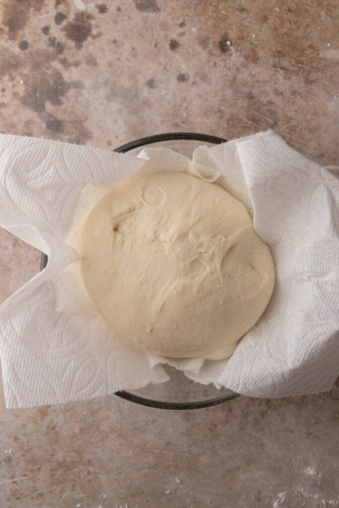 dough ball in a bowl