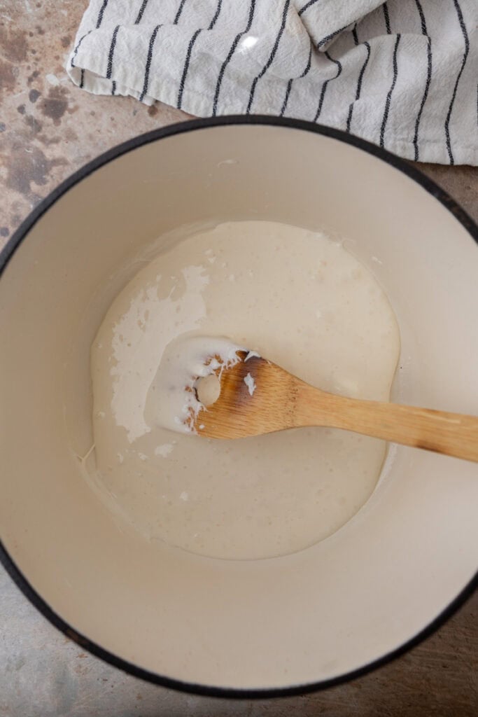 ingredients in a pot