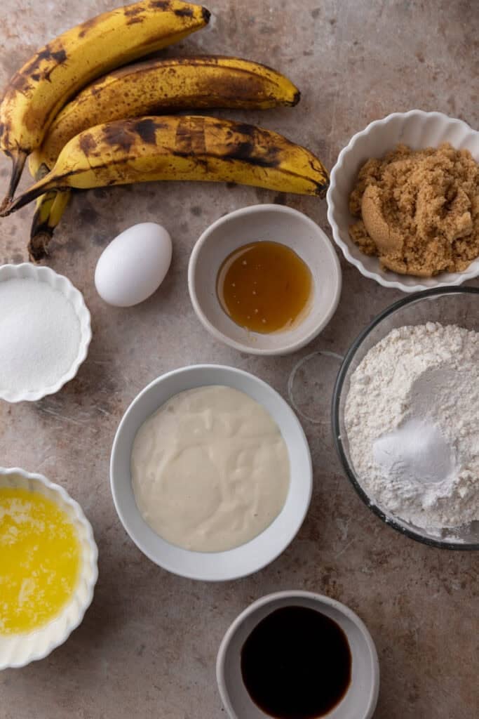 sourdough discard banana bread recipe ingredients