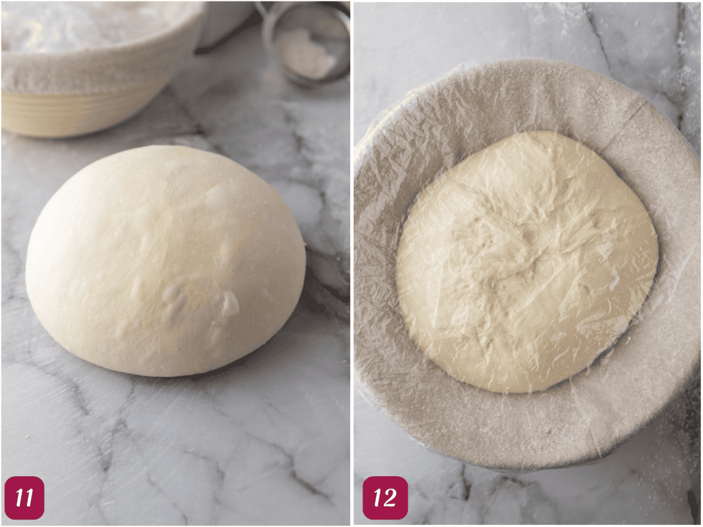 dough being folded