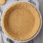 Golden Oreo Pie Crust Recipe overhead shot