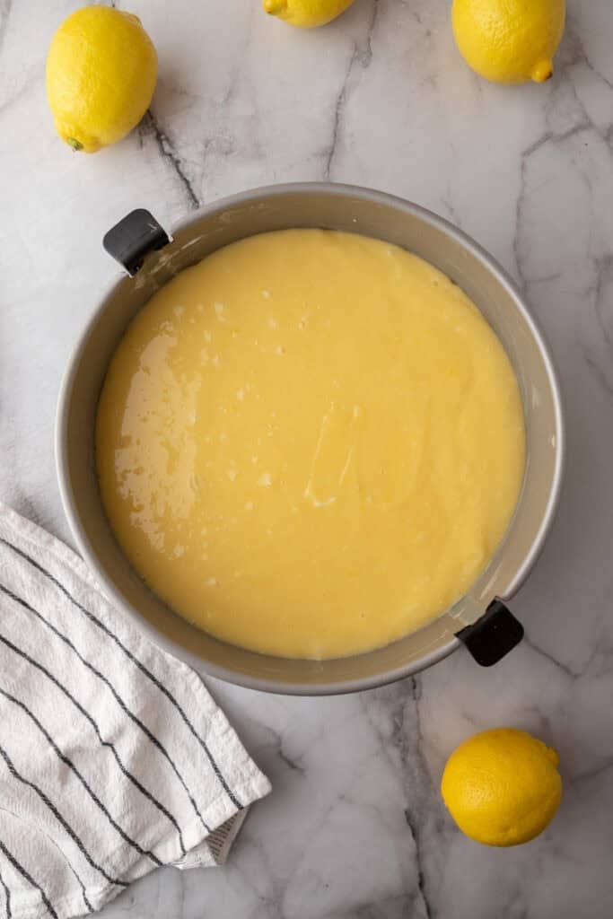 cooked batter in a pan