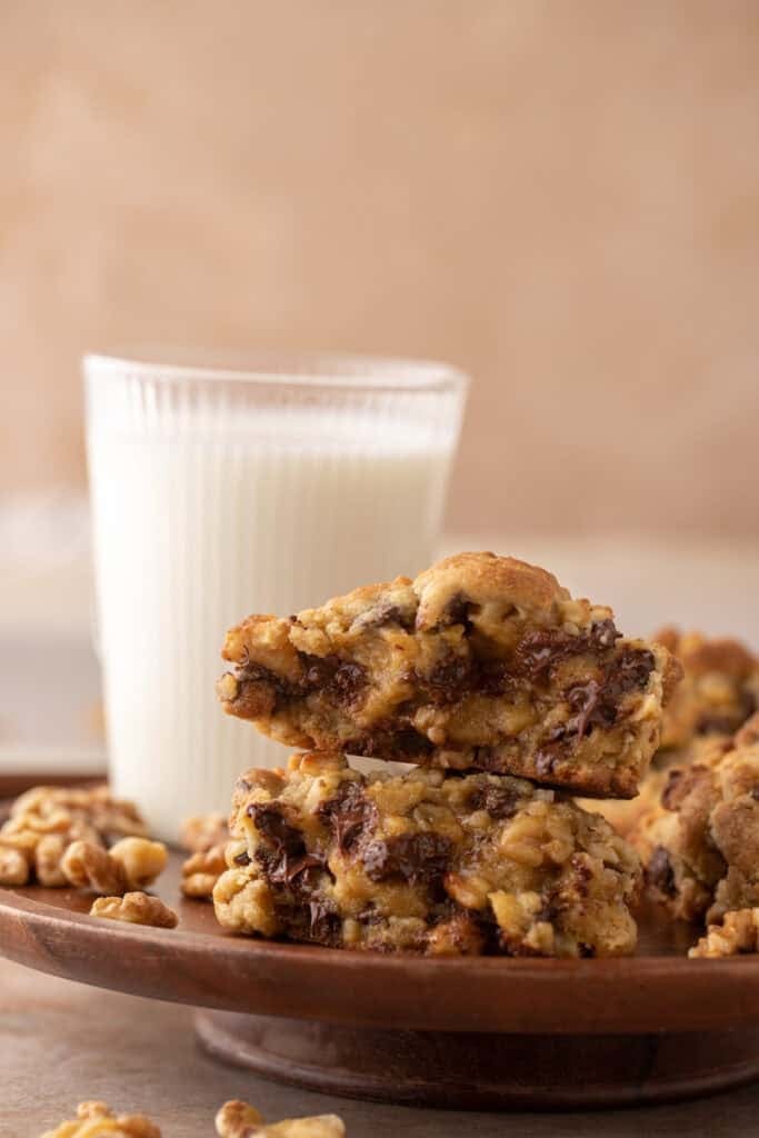 Levain Bakery Walnut Chocolate Chip Cookies on a plate