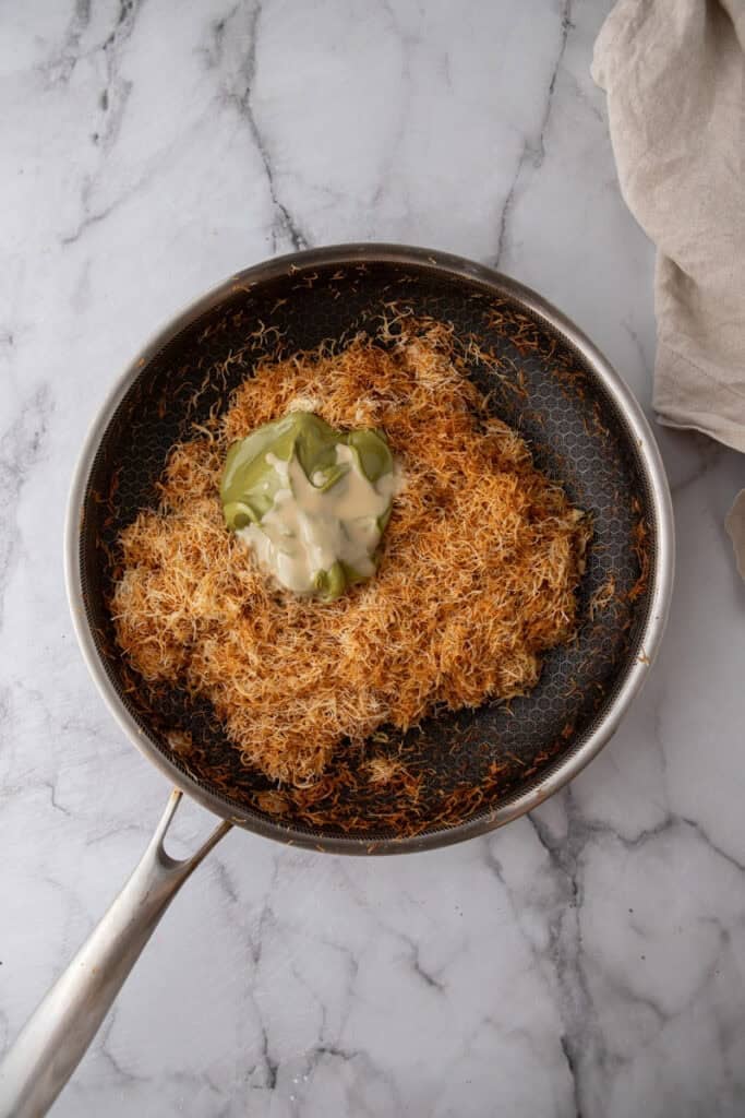 ingredients in a pan