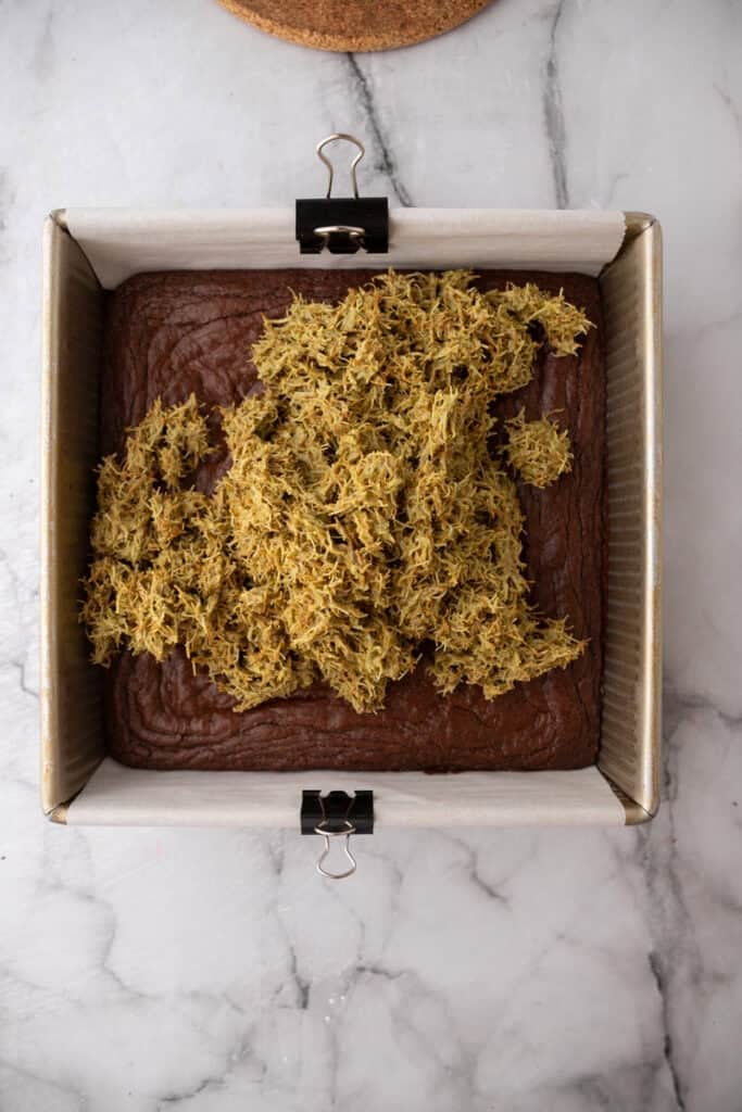 ingredients going over other layer