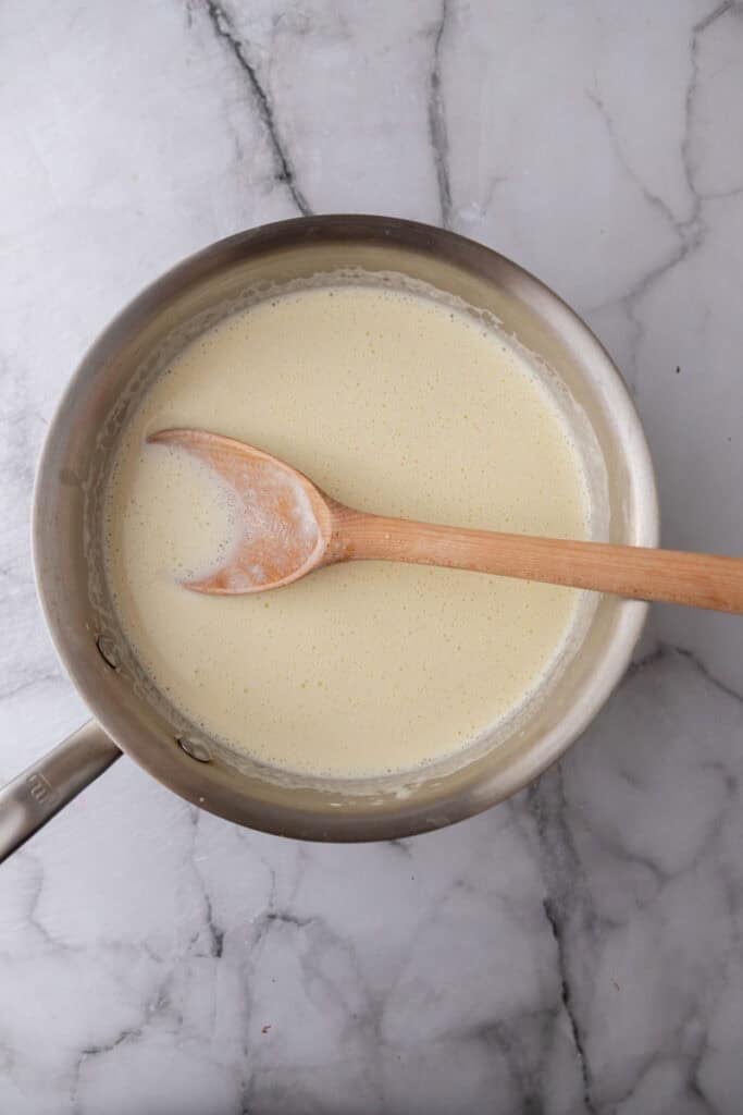 mixed ingredients in a pot