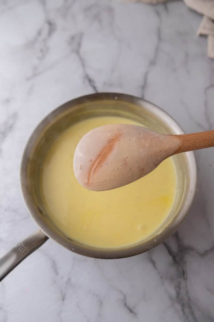 mixed ingredients in a pot
