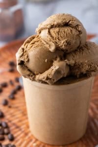 espresso coffee ice cream recipe in a cup
