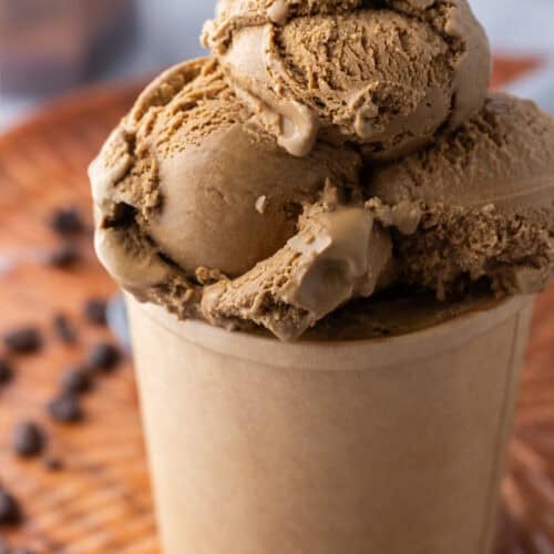 espresso coffee ice cream recipe in a cup