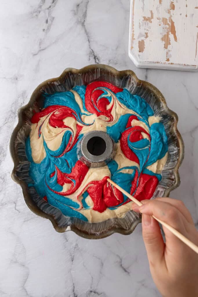 batter in a pan