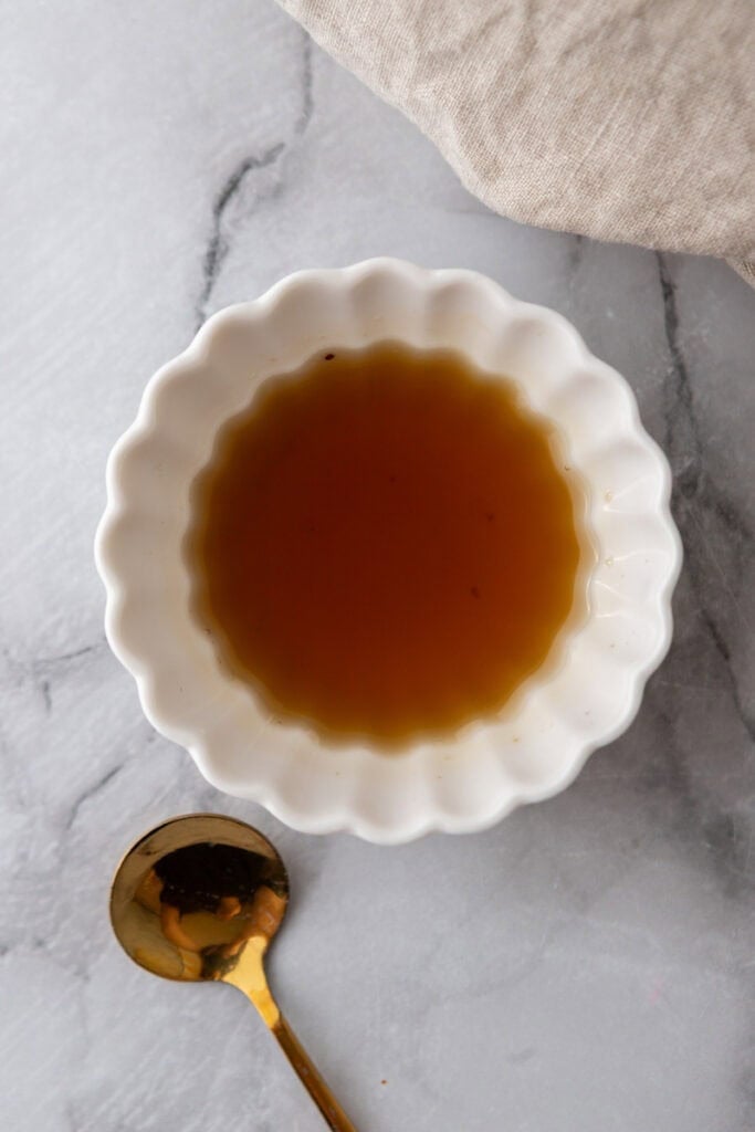 syrup in a small bowl